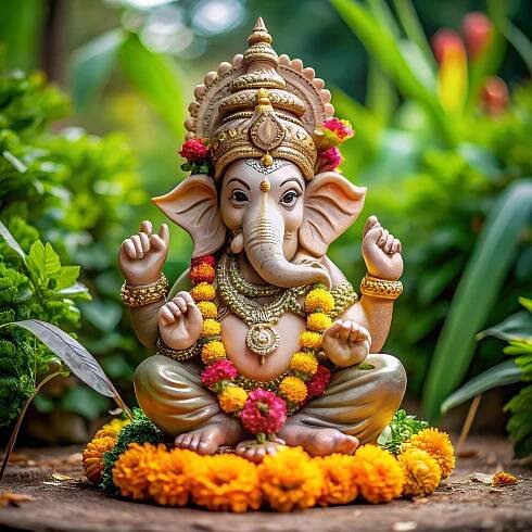 Ai Generované Ganesh Ganéša - Obrázek zdarma na Pixabay