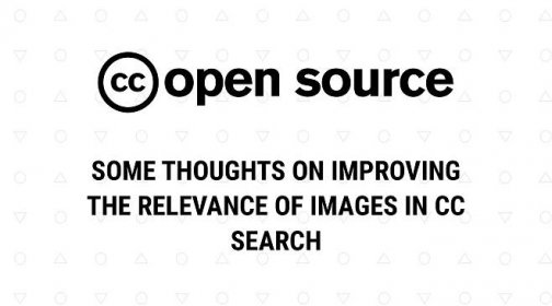 Some thoughts on improving the relevance of images in CC Search