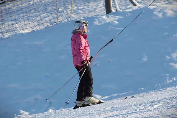 Skalka Family Park, ski areál, lyžování, lyžaři, Vřesina, 3. 1. 2025