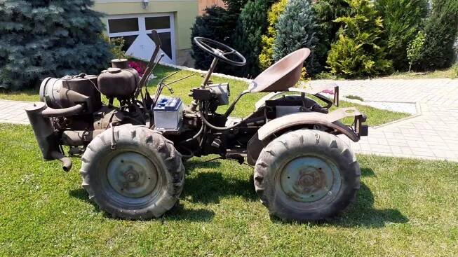 Malotraktor TK-10 -- Prvý štart po 20 rokoch státia