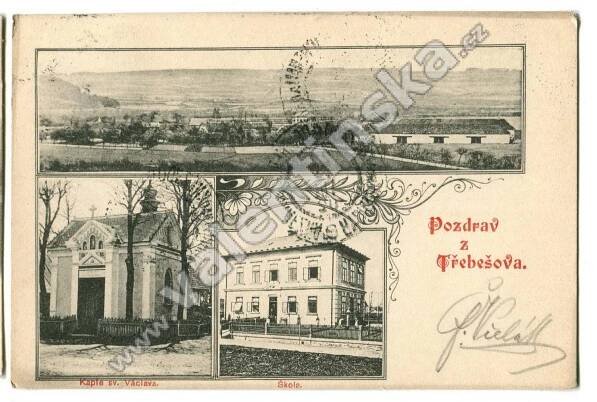 Třebešov, , Rychnov nad Kněžnou. - Pohlednice místopis