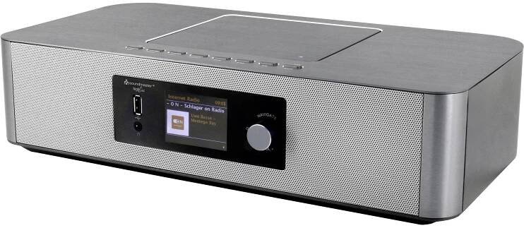 soundmaster ICD2020 ICD2020 rádio CD, DAB+, FM, internetové, AUX, Bluetooth, CD, Wi-Fi, internet, stříbrná