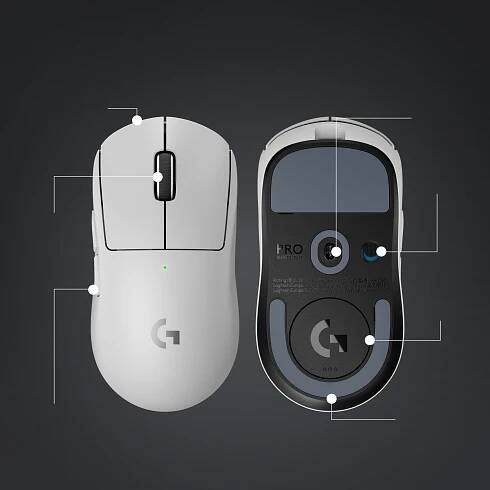 Logitech PRO X SUPERLIGHT 2, bílá