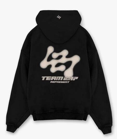 247 Future Terrains Oversized Hoodie - Black