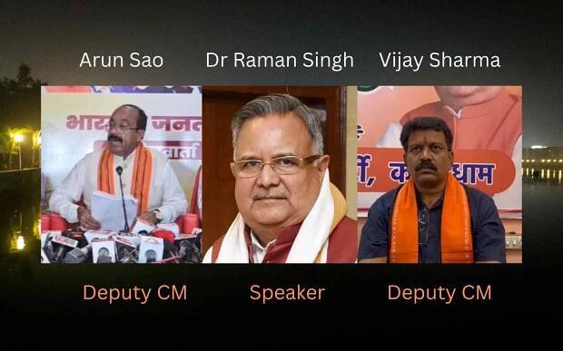 Arun Sao, Raman Singh and Vijay Sharma