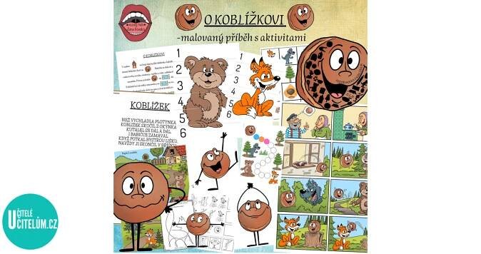 O KOBLÍŽKOVI: malovaný příběh s aktivitami - Logopedie | UčiteléUčitelům.cz