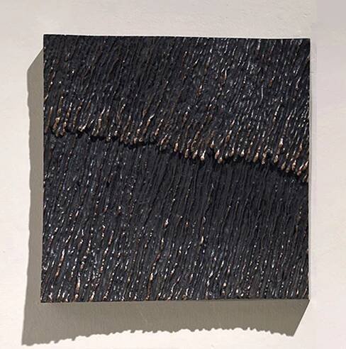 Déšť I., 30x30 cm, bronz
