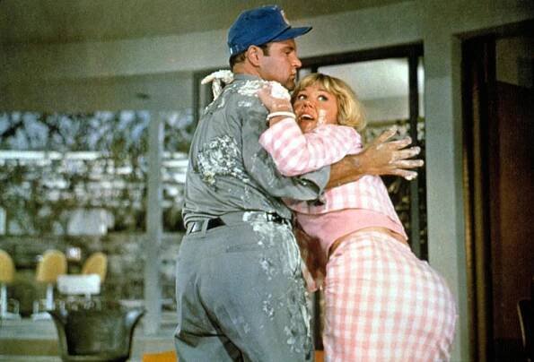 GLASS BOTTOM BOAT, Dom DeLuise, Doris Day, 1966, messy
