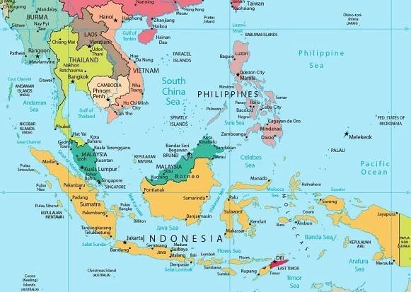 mapa de indonesia completo