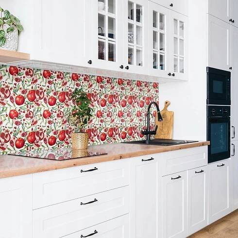 Nástěnný samolepicí vinylový obklad pvc dekor Ovoce granátového jablka 100x50 cm Prodejní jednotka kus