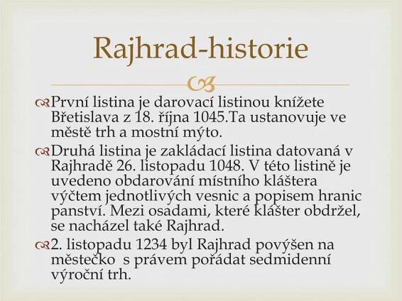 PPT - Rajhrad-historie PowerPoint Presentation, free download - ID:4393651