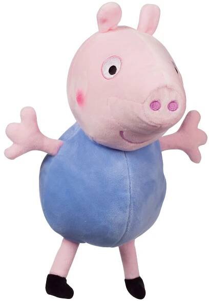 TM TOYS Prasátko Peppa plyš postavička George 35,5 cm modrý 0m+