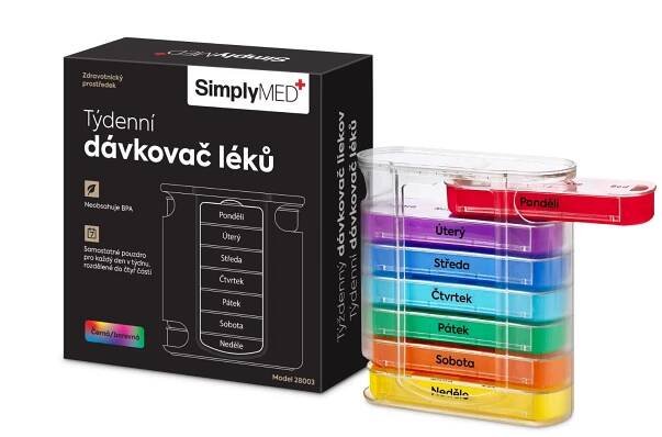 SimplyMed Dávkovač léků týdenní 28003 Vertical