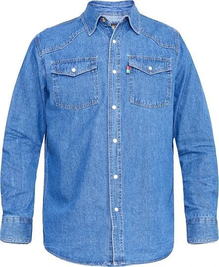 Duke - pánská košile "D555 Western" DC101 (2XL) (praní na kameni)