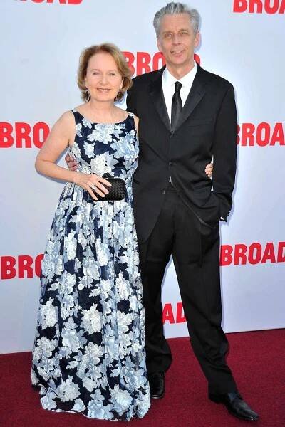 Kate Burton and Michael Ritchie attend The Broad Museum Black Tie Inaugural Dinner on September 17, 2015 in Los Angeles, California.