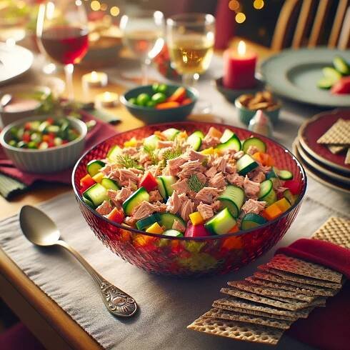 Tuňákový salát - Dieta při chronickém onemocnění ledvin