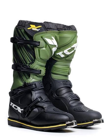 Moto boty TCX X-BLAST černo/zeleno/žluté