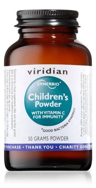 Směs probiotik, prebiotik a vitamínu C pro děti Viridian 50g