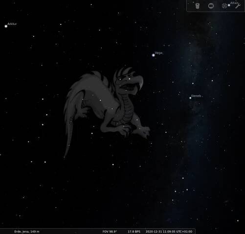depiction in Stellarium by Fabien Chéreau (since 2000 CE)