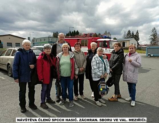 Exkurze členů SPCCH u HZS ve Valašském Meziříčí - Oficiální stránka obce Růžďka