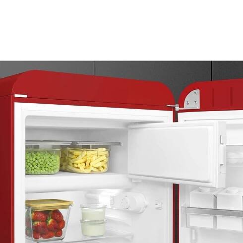 Smeg Chladnička s mrazícím boxem červená FAB10RRD5 - Elettromec 