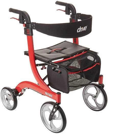 drive RTL10266 Nitro Euro-Style 4-Wheel Rollator Walker Instruction Manual