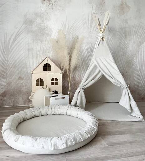 Tipi Teepee Wigwam Stan LNĚNÝ MONIO přírodní Druh iglú, vigvam