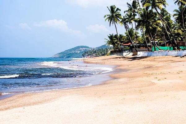 Quaint beach of Anjuna Beach