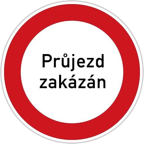 Soubor:Průjezd Zakázán CZ.svg