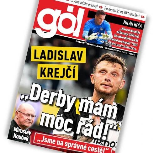 Časopis Gól nabízí 33. číslo roku 2023