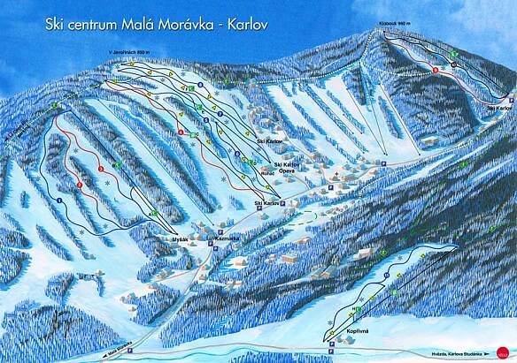 Ski areál Karlov - Malá Morávka - Jeseníky | Hory.cz