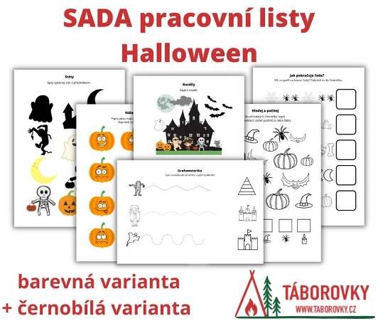 Pracovní listy Halloween