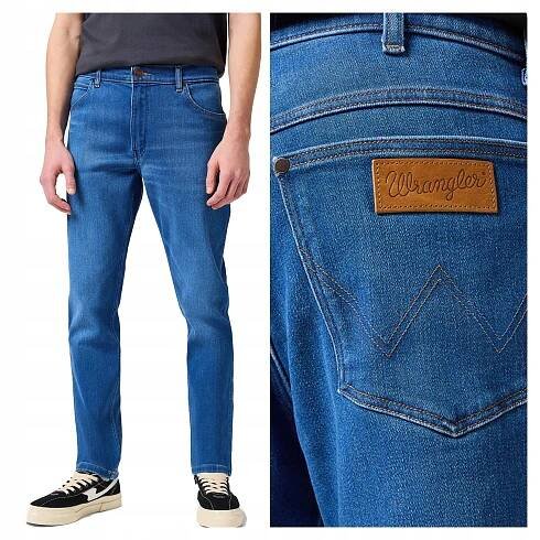 Wrangler RIVER W34 L34 Pánské džínové kalhoty džíny PŘILÉHAVÉ