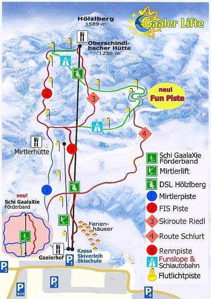 Trail map Gaaler Lifte – Gaal