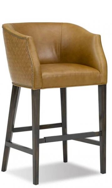 Leathercraft's Baxter #1218 Transitional Wood Bar Stool