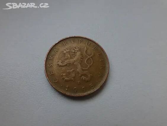 Mince 10 Kč 1995 -VZÁCNÁ varianta-signatura vpravo