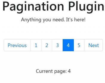 Bootstrap 4 Modern Pagination with jQuery — CodeHim