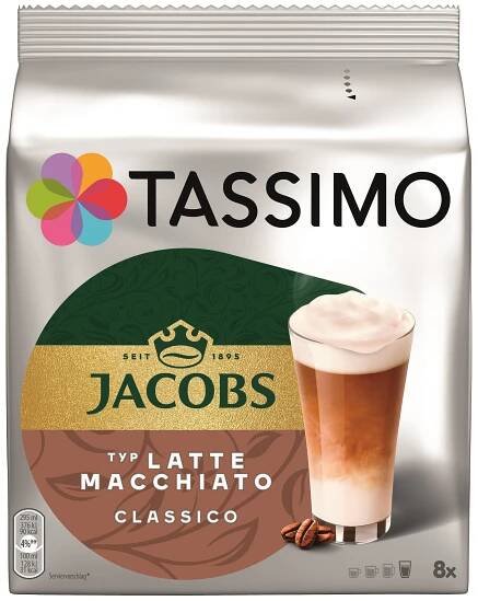 Kapsuly Tassimo Tassimo Jacobs Latte Macchiato Classic