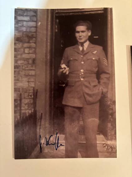 Jiří Pavel Kafka, RAF, foto, podpis, autogram