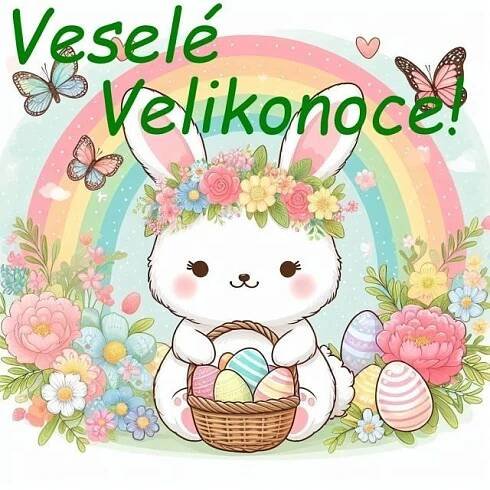 Klikněte pro zobrazení původního (velkého) obrázku
==============
Velikonoční přání Veselé Velikonoce!
Pošlete originální velikonoční přání plná lásky a rado…