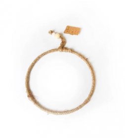 Kruh kovový, omotaný provazem, Ø 20 cm