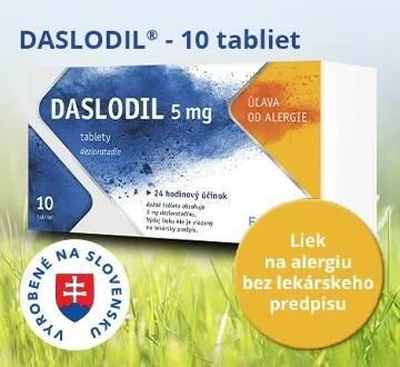 DASLODIL (DESLORATADIN XNT) 5MG 10TBL 1×10 tbl, úľava od alergie