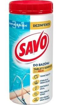 Savo Maxi 3v1 chlorové tablety komplex do bazénu dezinfekce 1,2 kg