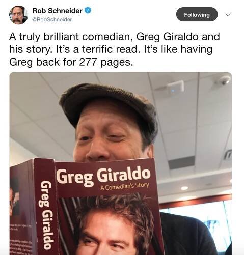 Rob Schneider Tweet