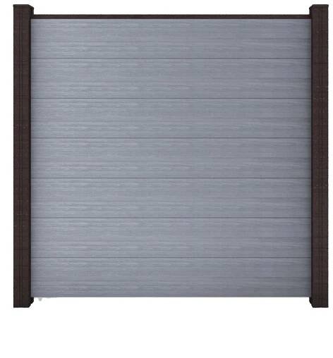 GroJaSolid Grande Kompletní sada panelů bez sl. koex. Stone Grey 180 x 180 cm