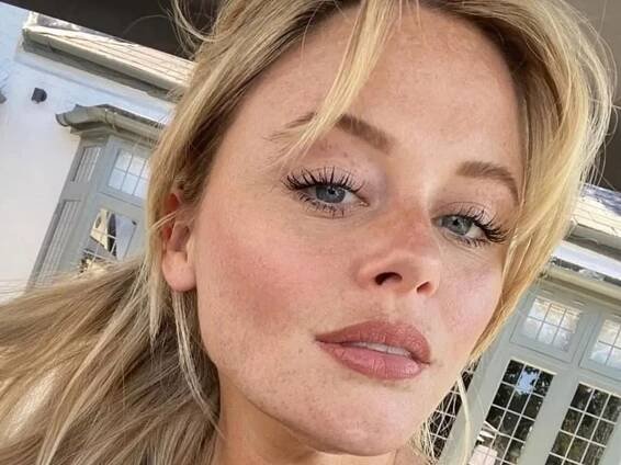 Emily Atack’s Dune sandals look just like Hermes Oran pair and cost £500 less