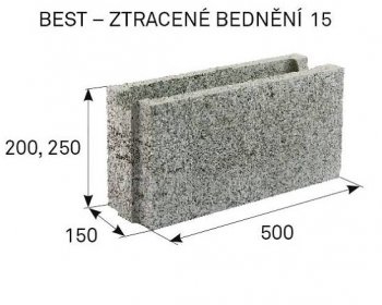 BEST ZTRACENÉ BEDNĚNÍ 15x25x50cm (70)