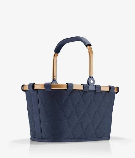 Praktický košík Reisenthel CarryBag XS Frame Rhombus Midnight Gold | e-TASKY.cz