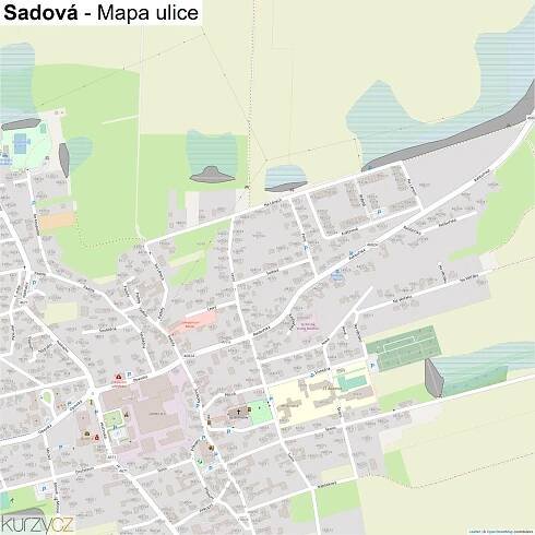 Sadová - mapy | Kurzy.cz