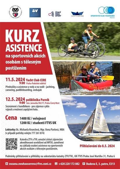 Kurz asistence pro osoby s tělesným postižením – České Adaptivní Sporty